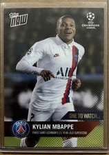 2019 Topps Now UEFA Champions League Kylian Mbappe #47 card
