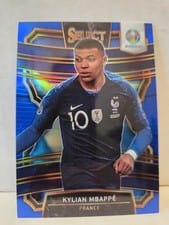 2020 Panini Select UEFA Euro Kylian Mbappe Blue Prizm #51 card