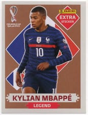 2022 Panini World Cup Qatar Stickers Extra Kylian Mbappe Bronze card
