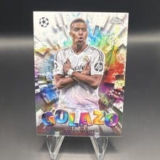 2024 Topps Chrome UEFA Golazo Kylian Mbappe #GZ-21 card