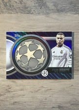 2025-26 Topps UEFA Club Competitions Starball Commemorative Relics Kylian Mbappé #SCR-KM card