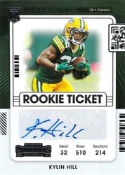 2021 Panini Contenders Base Set Kylin Hill #259 card