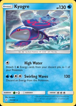Cosmic Eclipse Kyogre #53 card