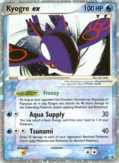 Nintendo Black Star Promos Kyogre ex #37 card