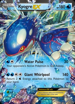 Primal Clash Kyogre-EX #54 card