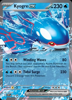 2022 Scarlet & Violet Promos Kyogre ex #178 card