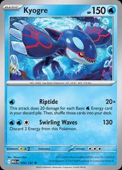 Mega Evolution Kyogre #34 card