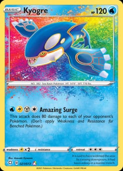 2021 Shining Fates Kyogre #21 card