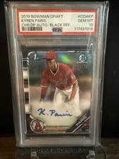 2019 Bowman Draft Chrome Picks Autograph Kyren Paris #CDA-KP card
