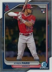 2024 Bowman Chrome Base Set Kyren Paris #64 card