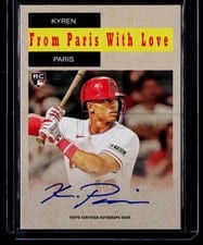 2024 Topps Archives 1958 Topps TV Westerns Autographs Kyren Paris #58WA-KP card