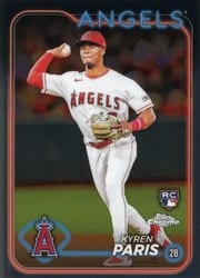 2024 Topps Chrome Base Set Kyren Paris #151 card