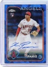 2024 Topps Chrome Sapphire Edition Chrome Sapphire Autographs Kyren Paris #CSA-KP card