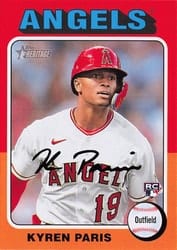 2024 Topps Heritage Base Set Kyren Paris #447 card