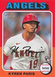 2024 Topps Heritage Mini Base Set Kyren Paris #447 card