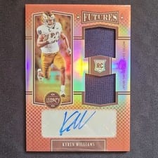 2022 Panini Legacy Futures Dual Patch Autographs Kyren Williams #FD-KWI card
