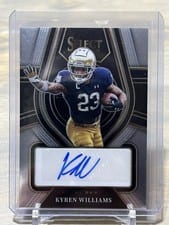 2022 Panini Select Draft Picks Rookie Signatures Kyren Williams #RS-KWI card