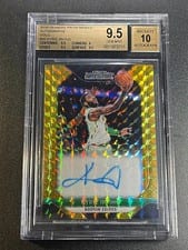 2018 Panini Prizm Mosaic Autographs Kyrie Irving #MO-KI card