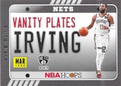 2020-21 Hoops Vanity Plates Kyrie Irving #11 card