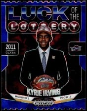 2024-25 Panini Prizm Black Luck of the Lottery Kyrie Irving #10 card