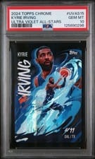 2024-25 Topps Chrome Ultra Violet All-Stars Kyrie Irving #UVAS-15 card