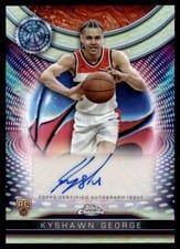 2024-25 Topps Chrome Topps Certified Autograph Issue Rookies Kyshawn George #TCRA-KG card