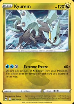 2021 Evolving Skies Kyurem #116 card