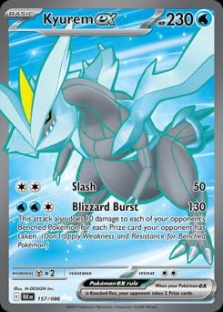 2025 Black Bolt Kyurem ex #157 card