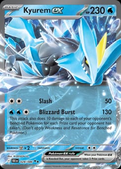 2025 Black Bolt Kyurem ex #28 card
