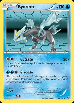 2011 Noble Victories Kyurem #34 card