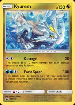 2017 SM Black Star Promos Kyurem #SM142 card