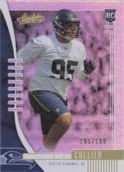 2019 Panini Absolute Base Set L.J. Collier #188 card
