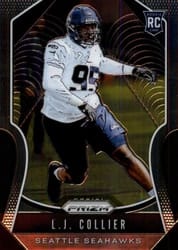 2019 Panini Prizm Base Set L.J. Collier #380 card