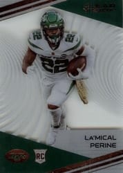 2020 Panini Chronicles Clear Vision Rookies La'Mical Perine #CV-25 card
