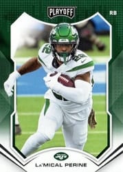 2021 Panini Playoff Base Set La'Mical Perine #23 card