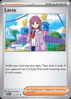 Prismatic Evolutions Lacey #114 card