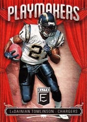 2019 Donruss Elite Playmakers LaDainian Tomlinson #PM-19 card