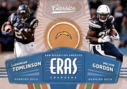 2018 Panini Classics Eras LaDainian Tomlinson / Melvin Gordon #9 card