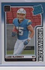 2024 Donruss Rated Rookies Throwback Ladd McConkey #23 card