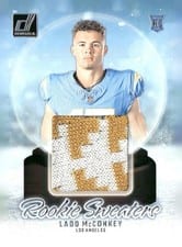 2024 Donruss Rookie Holiday Sweater Ladd McConkey #RHS-LAD card