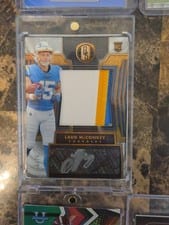2024 Panini Gold Standard Rookie Jersey Autographs Jumbo Ladd McConkey #252 card