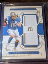 Ladd McConkey 2024 Panini National Treasures Rookie Dual Materials card