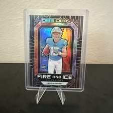 2024 Panini Obsidian Fire and Ice Ladd McConkey #21 card