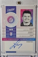 2024 Panini Prestige NFL Passport Signatures Ladd McConkey #NPS-LMY card