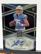 2024 Panini Spectra Rookie Autographs Ladd McConkey #RA-LMY card