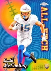 2024 Topps Chrome Chrome All-Etch Ladd McConkey #CAE-LM card