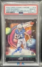 2024 Topps Chrome Cosmic First Flight Signatures Ladd McConkey #FFS-LM card