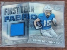 2024 Topps Chrome First Year Fabric Relics Ladd McConkey #FYF-LM card