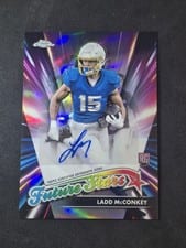 2024 Topps Chrome Future Stars Autographs Ladd McConkey #FSA-LM card