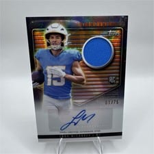 2024 Topps Midnight Rookie Jersey Autographs Ladd McConkey #RJA-LMC card